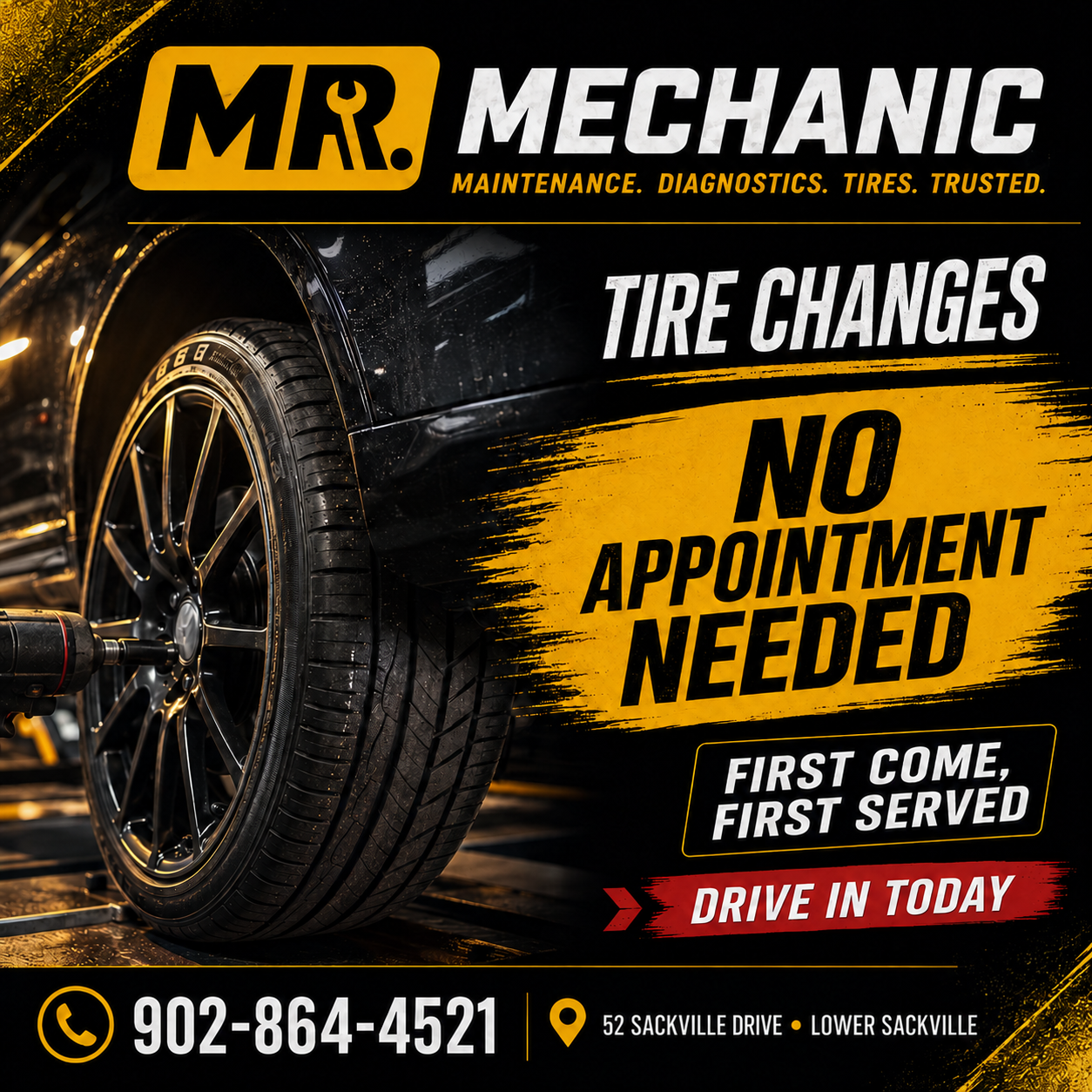 Mr. Mechanic tire change offer